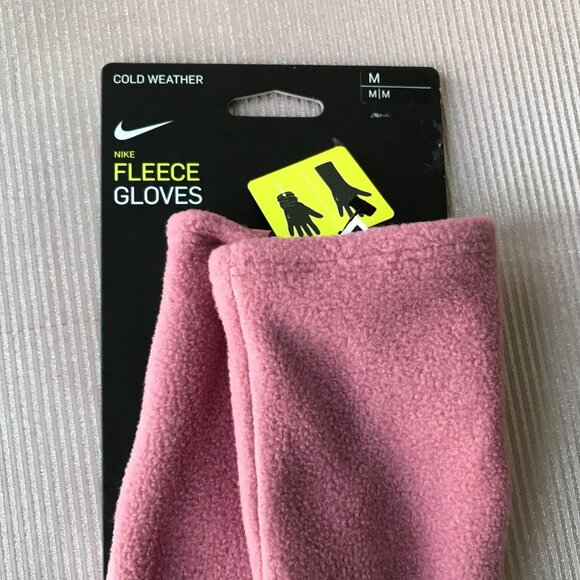 Nike Women's Cold Weather Fleece Gloves Pink - Picture 2 of 3